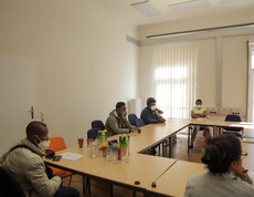 Foto von einem Arbeit.Stiften Workshop