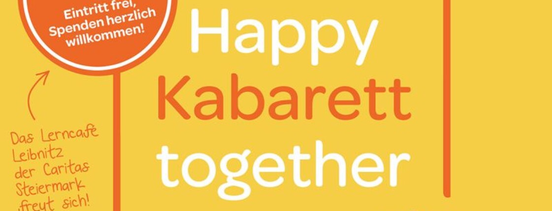 Plakat Happy Kabarett together