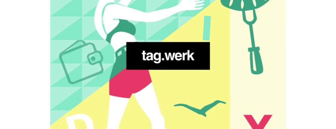 Flyer für das Sommerfest des tag.werk
