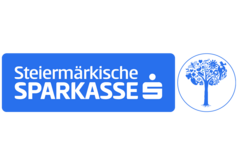 Das Logo der Steiermärkischen Sparkasse in Blau mit Baum