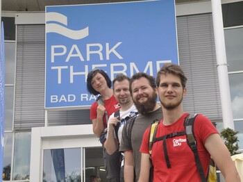 Das Wanderteam: Katrin Goriupp, Hannes Jandl, Fabian Schweighart und Heimo Neumaier