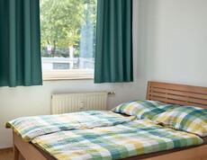 Schlafzimmer in einer mobil betreuten Jugendwohnung in des MOB Feldbach