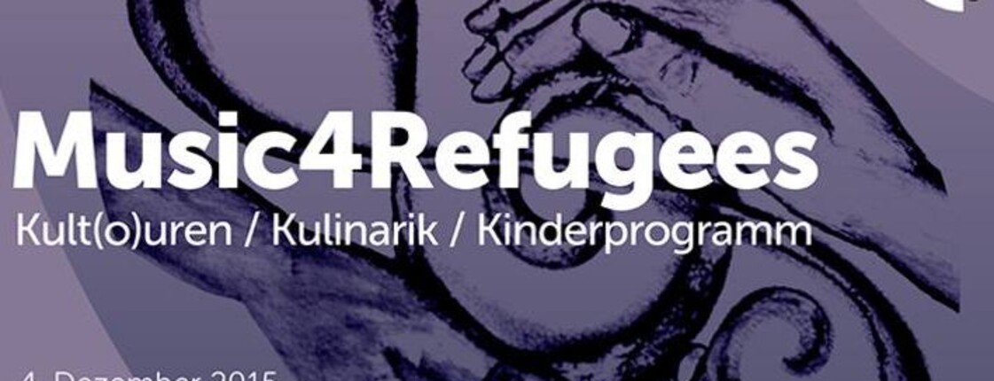 Plakat zum Benefizkonzert Music4refugees