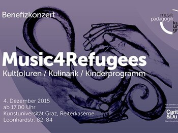 Plakat zum Benefizkonzert Music4refugees