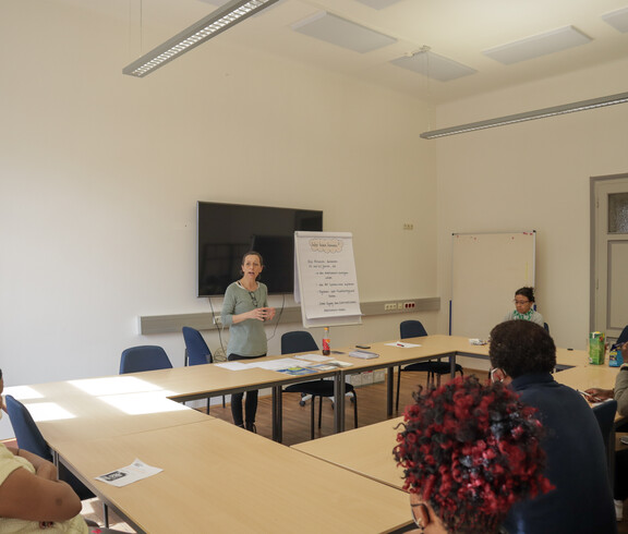 Foto von einem Arbeit.Stiften Workshop
