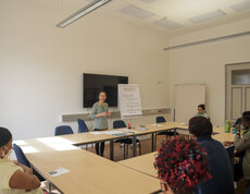 Foto von einem Arbeit.Stiften Workshop