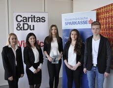 SchülerInnen verbringen den youngHeroes Day bei der Steiermärkischen Sparkasse.